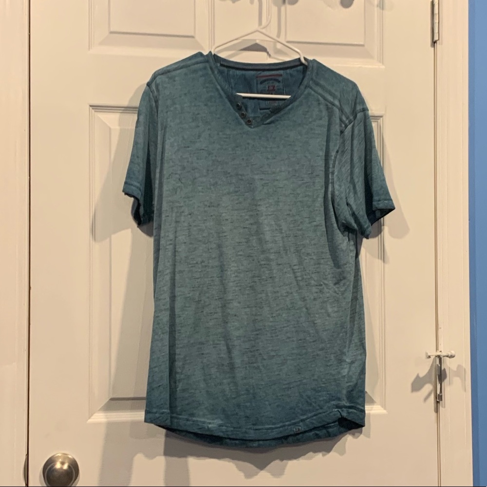 thread and cloth blue shirt